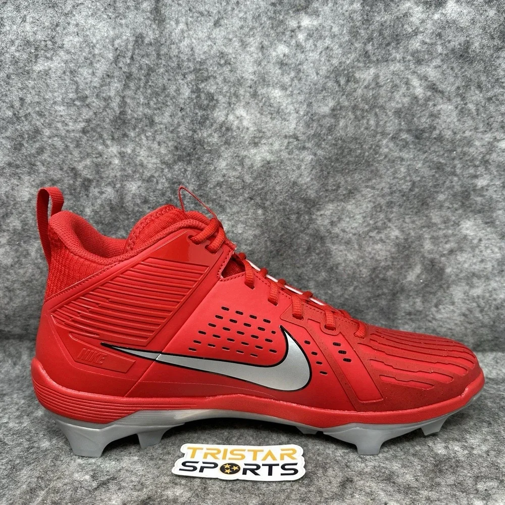 Ohio State Buckeyes Football Cleats Mens Size 15 Nike Force Savage Pro 3 PE